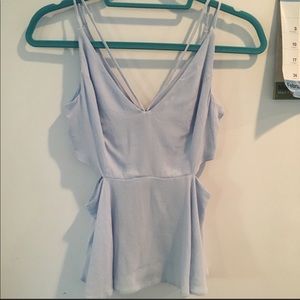 TOPSHELF Pastel Cut Out Tank